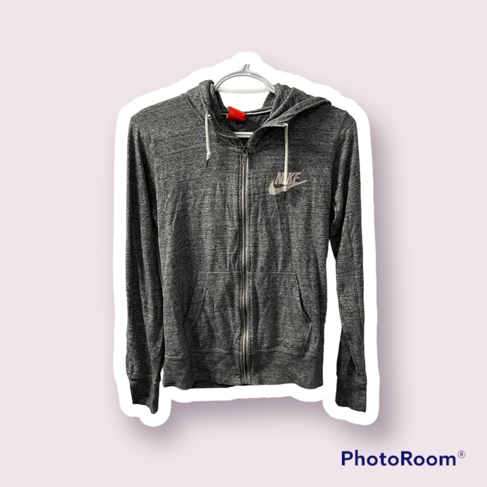 Nike gray zip-up size M